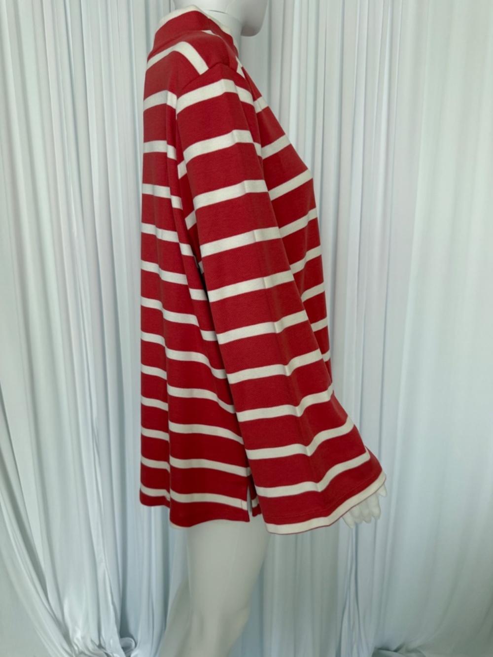 Martha Stewart Signature Coral Stripe Modal Blend Tunic Top XL NWOT - Picture 4 of 16